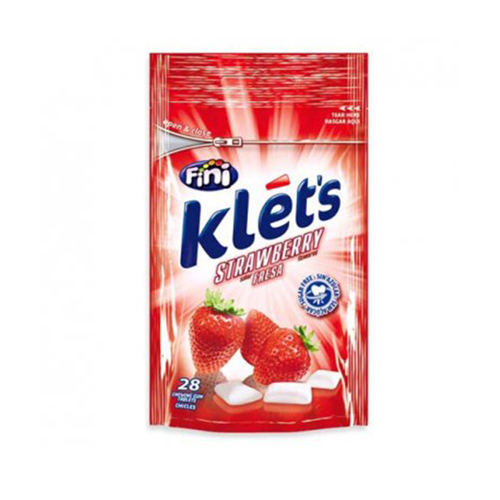 საღეჭი რეზინი /Fini/ klets მარწყვის ბალიშები 39 გრ