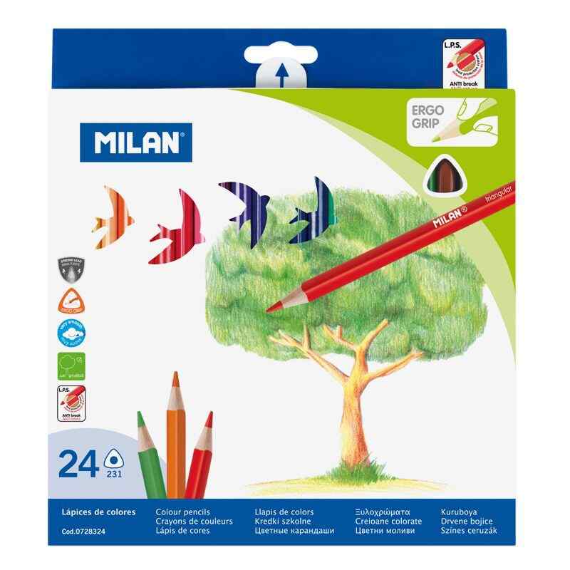 MILAN- ფერადი ფანქარი 24ფ/728324