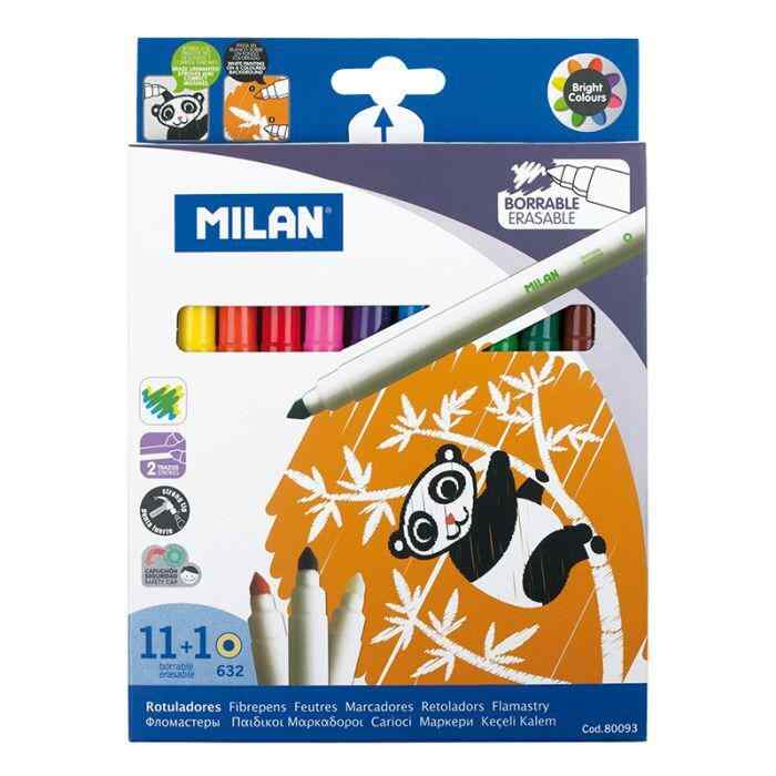 MILAN- ფლომასტერი 11+1/80093