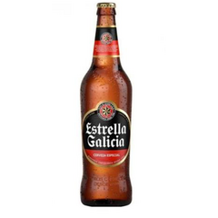 ლუდი - Estrella Galicia lager - ბოთლი - 0.62 L