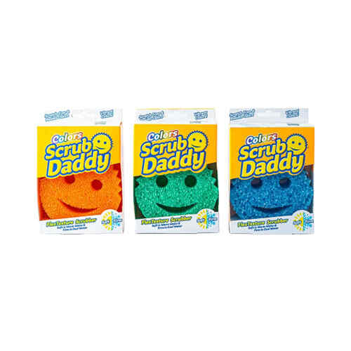Scrub daddy მაღალტექნოლოგიური ფერადი სახეხი ღრუბელი
