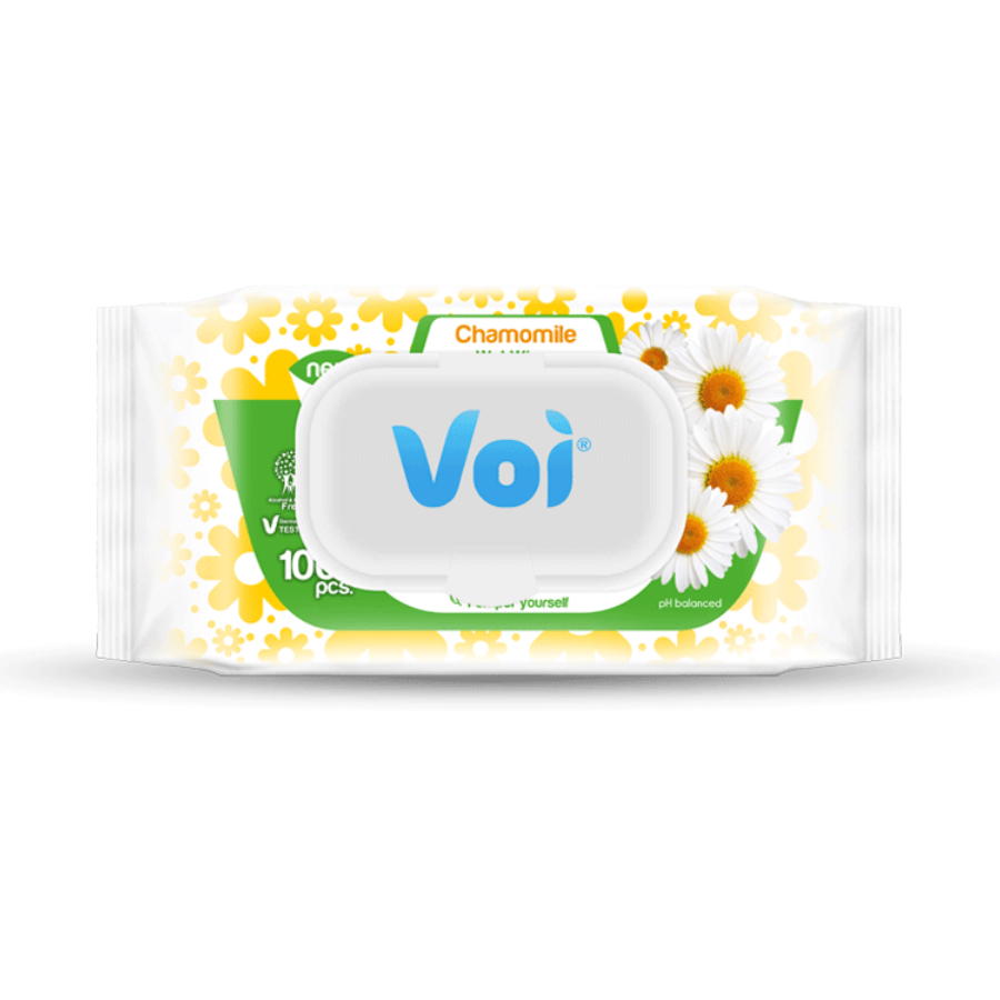 VOI სველი ხელსახოცი გვირილა 100 ც (ვოი)