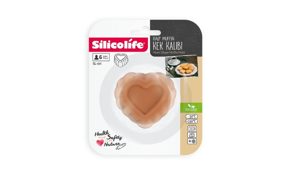 SILICOLIFE SL011 ნამცხვრის ფორმები სილიკ. 6 ცალიანი (48) KALP