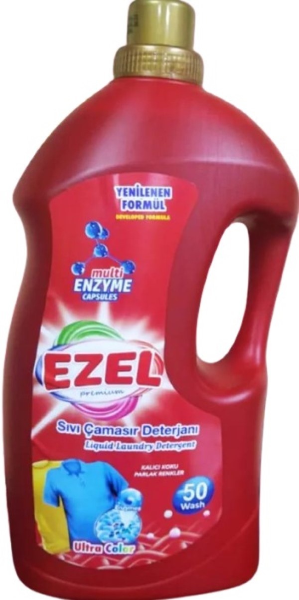 EZEL თხევადი სარეცხი სითხე ფერადი 3000მლ*6 8682503121592