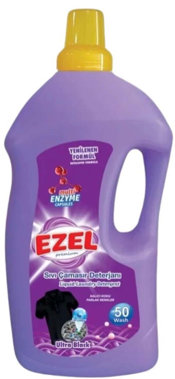 EZEL თხევადი სარეცხი სითხე შავი 3000მლ*6 8682503121615