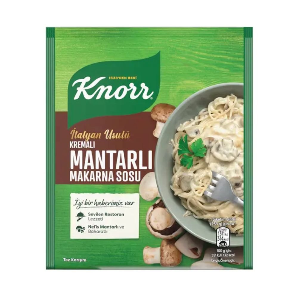 KNORR მაკარონის KREMALI MANTARLI სოუსი 52 გრ.