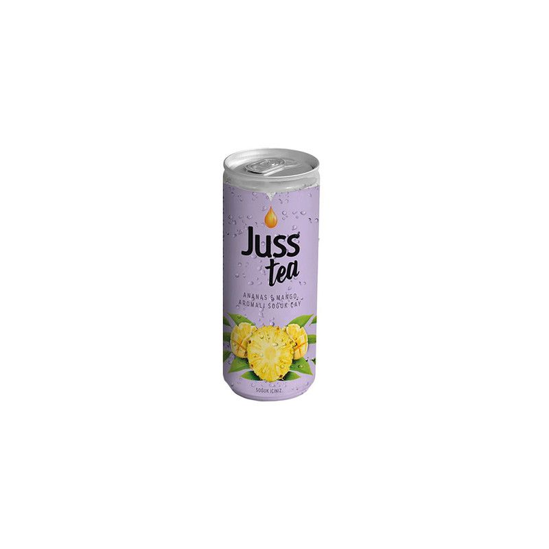 JUSS ცივი ჩაი ანანასი და მანგო 250მლ/8683789551592