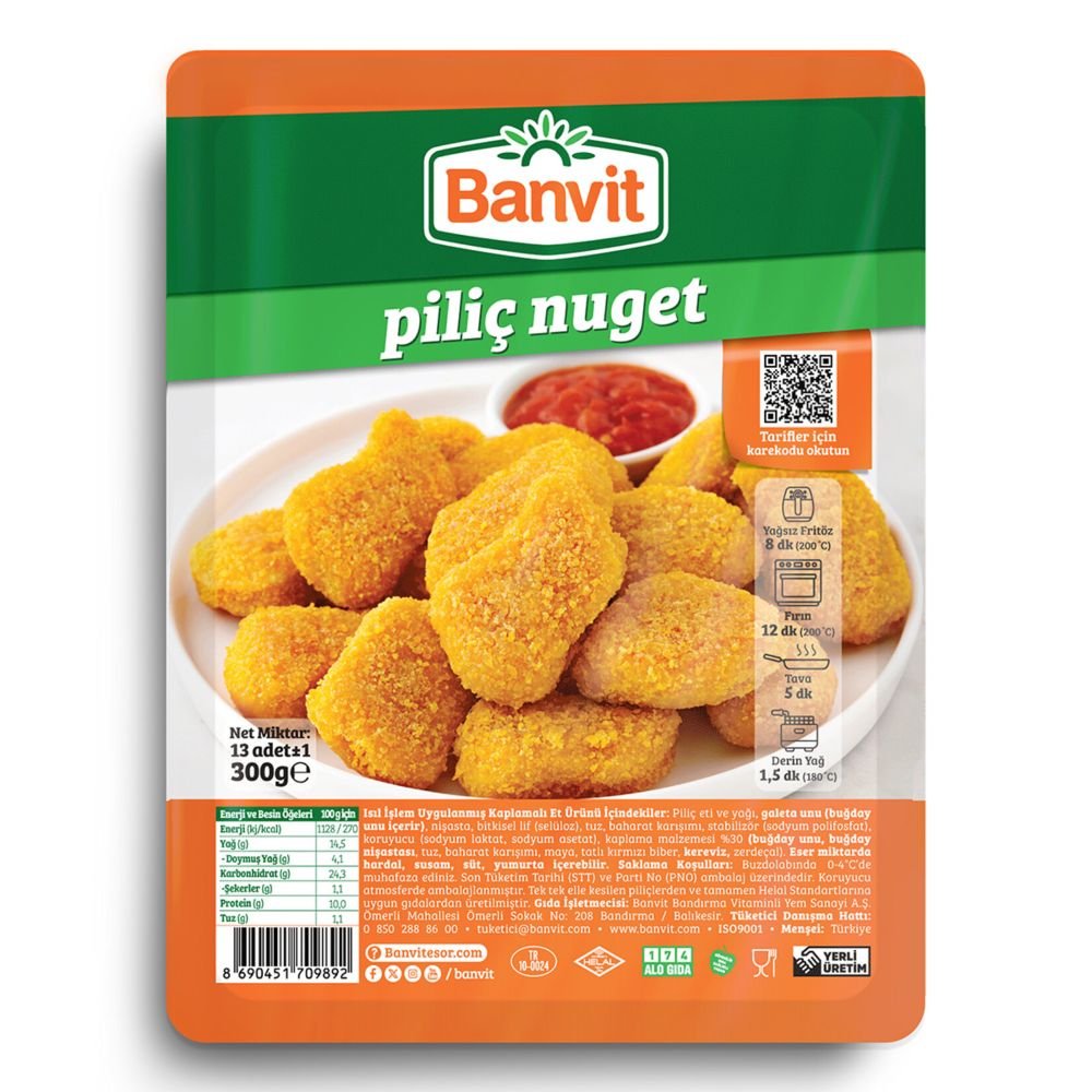BANVIT ქათმის ნაგეთსი 300 გრ. CHICKEN NUGGET