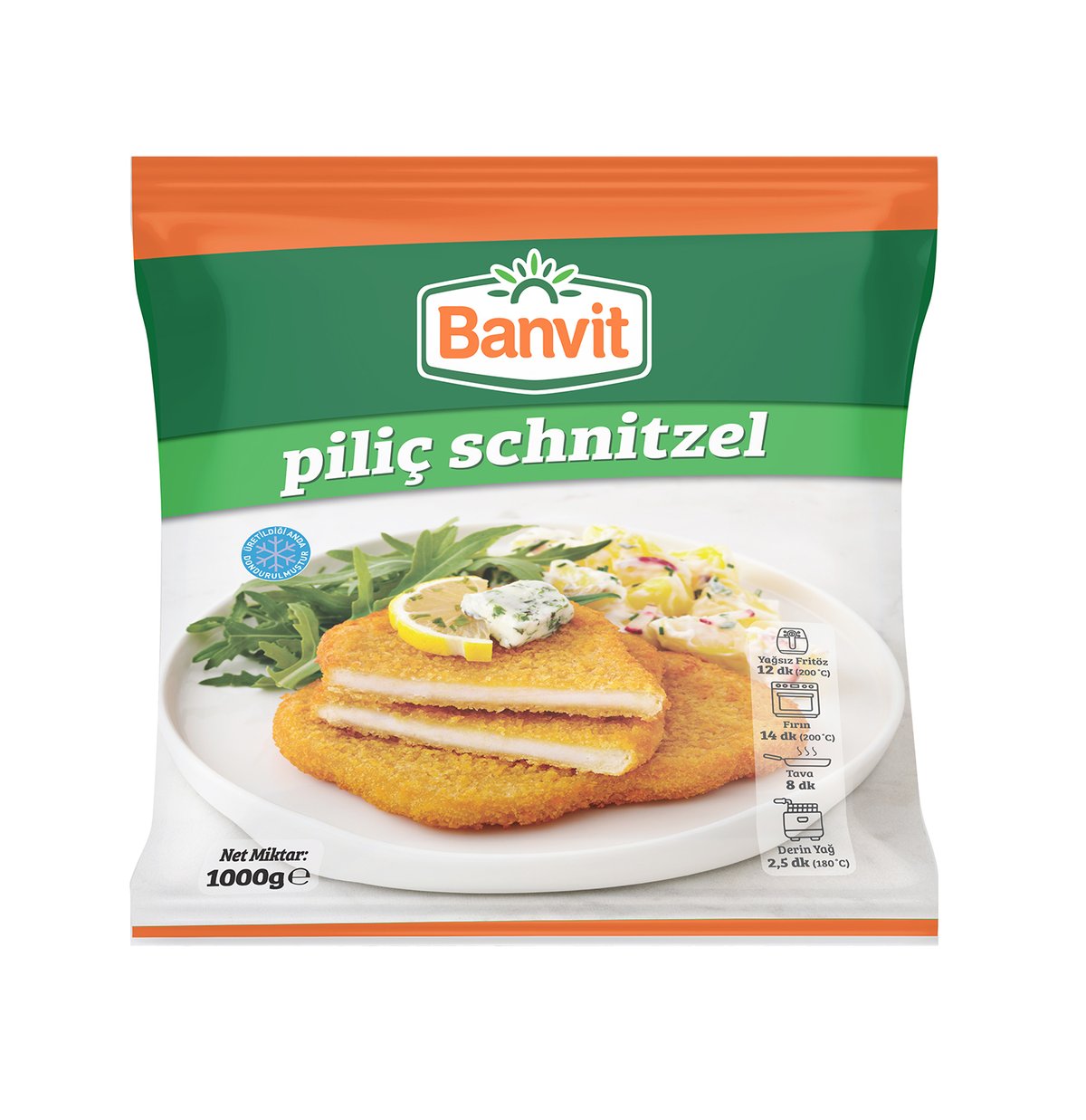 BANVIT გაყინული ქათმის შნიცელი 1 კგ. CHICKEN SCHNITZEL