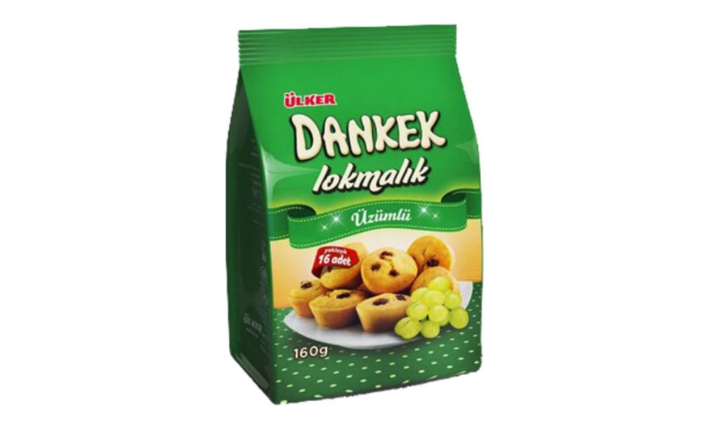 ULKER დანქექი კექსი ქიშმიშით 160 გრ. (8)