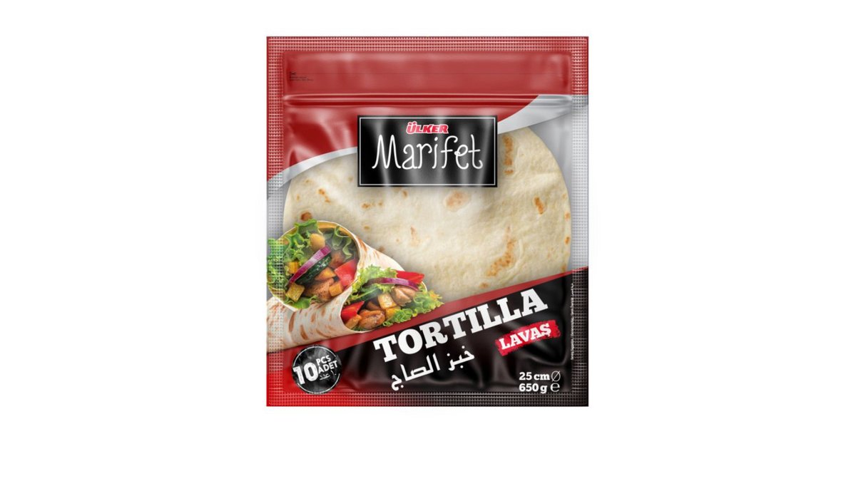 ULKER ლავაში 25 სმ 650 გრ. 10 ც TORTILLA