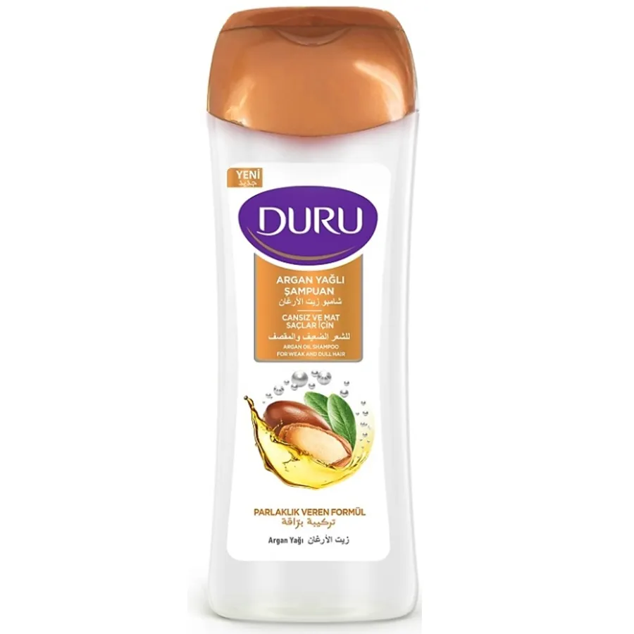 DURU თმის შამპუნი არგანის ზეთი 600 მლ (დურუ)