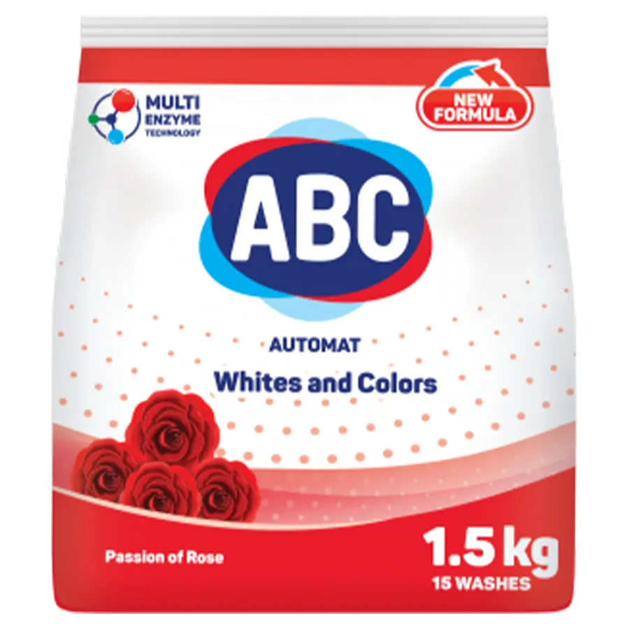 ABC სარეცხი ფხვნილი ავტომატი ვარდი 1500 გრ (ეი ბი სი)