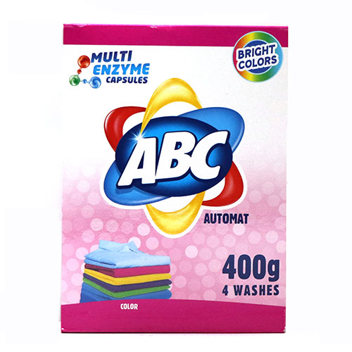 ABC სარეცხი ფხვნილი ფერადი ქსოვილისთვის 400 გრ (ეი ბი სი)