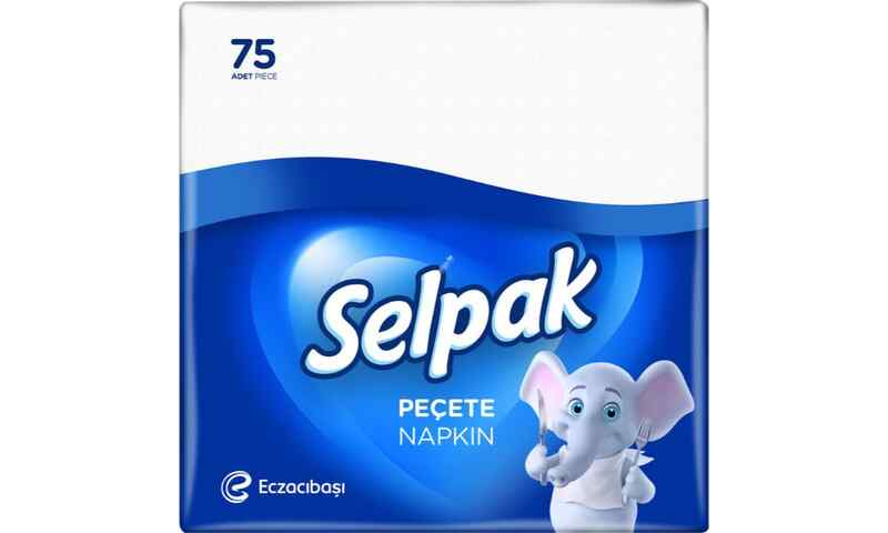 სელპაკი, ხელსახოცი, მაგიდის, 2 ფ, 75 ც