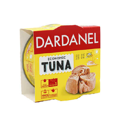 Dardanel- თევზის კონსერვი თინუსი მცენარეულ ზეთში ეკონომიკი140გ/8690559018971