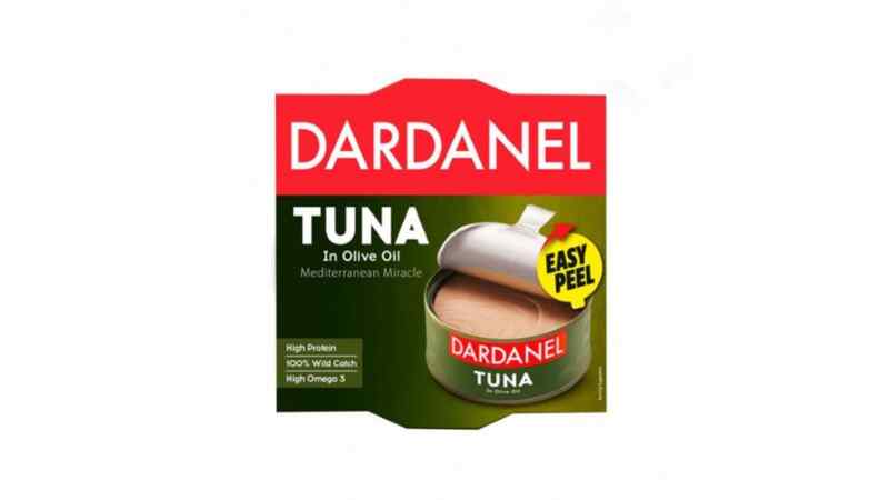 Dardanel- თევზის კონსერვი თინუსი ზეითუნის ზეთში 140გ