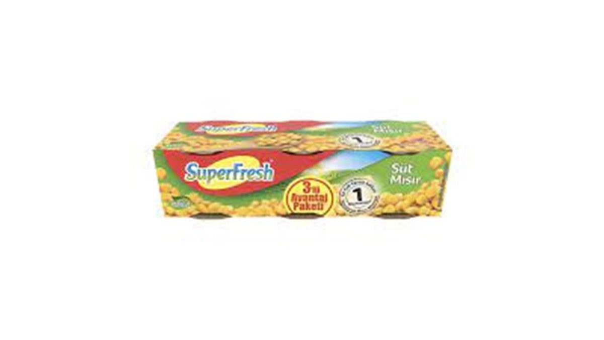 SUPERFRESH სიმინდის კონსერვი 200*3 გრ