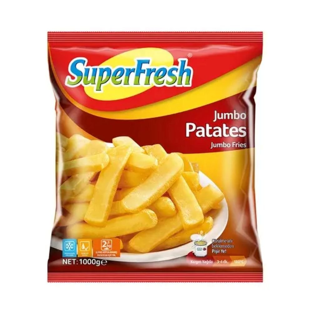 SUPERFRESH გაყინული კარტოფილი საოჯახო 1 კგ