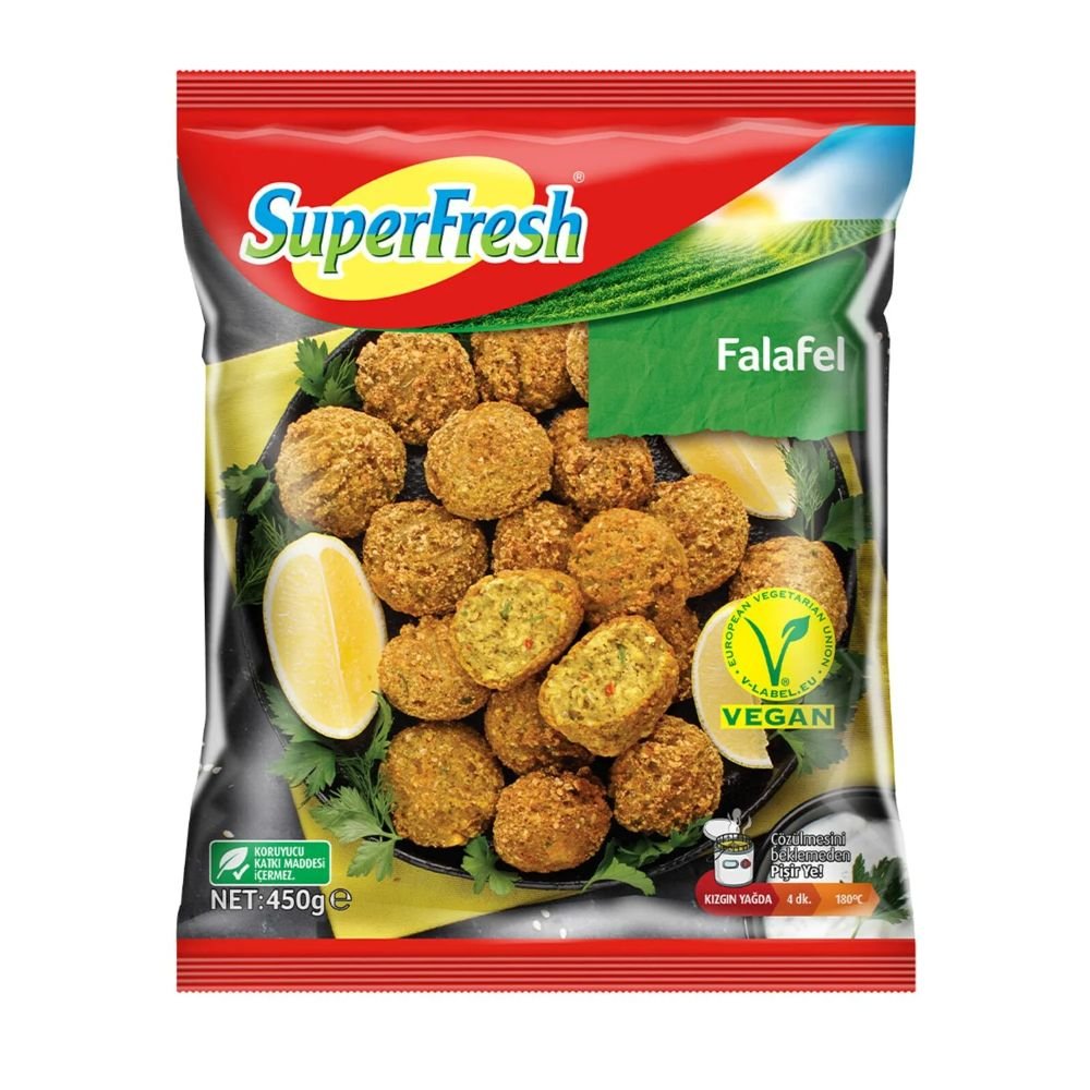 SUPERFRESH ვეგანური ფალაფელის ბურთები 450 გრ.