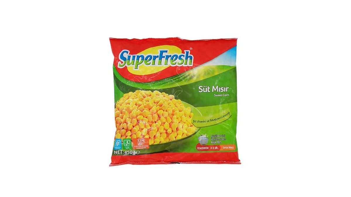 SUPERFRESH გაყინული სიმინდი 450 გრ