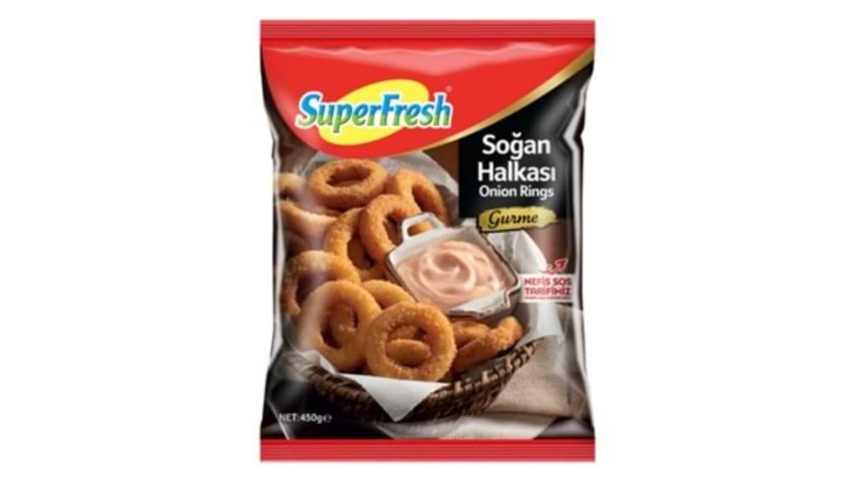 SUPERFRESH გაყინული ხახვის რგოლები 450 გრ