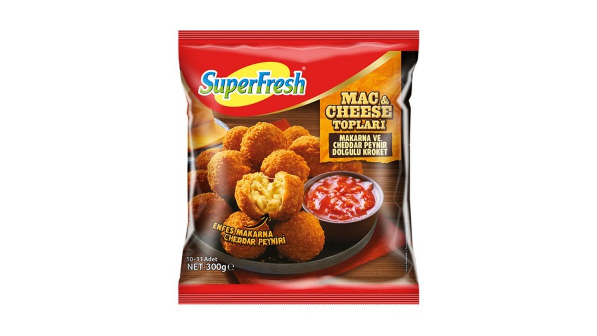 SUPERFRESH ყველის ბურთები MAC&CHEESE