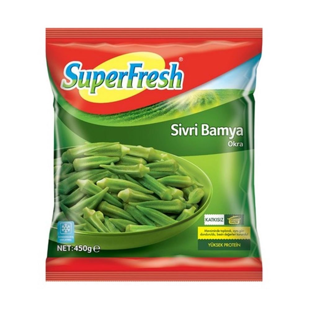 SUPERFRESH გაყინული ბამია 450 გრ.