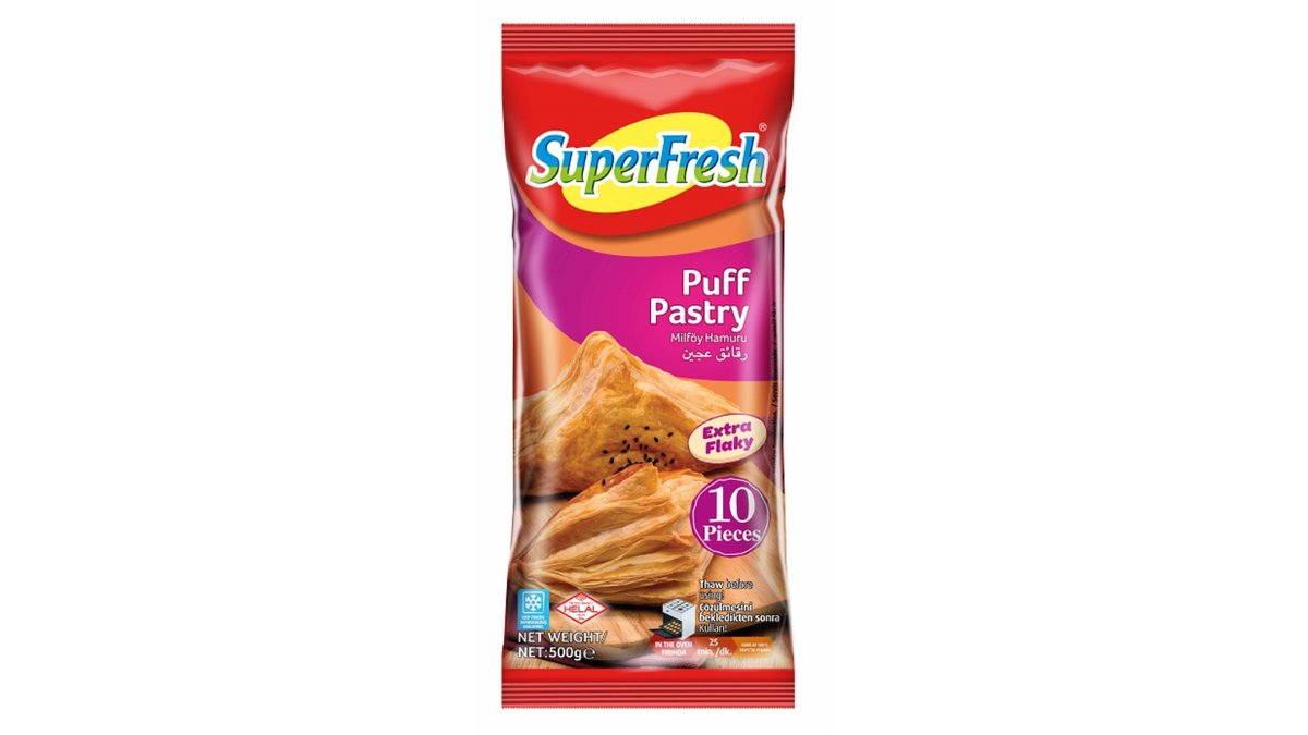 SUPERFRESH გაყინული ფენოვანის ცომი 500 გრ