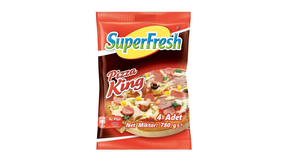 SUPERFRESH გაყინული პიცა 4 ცალიანი 780 გრ