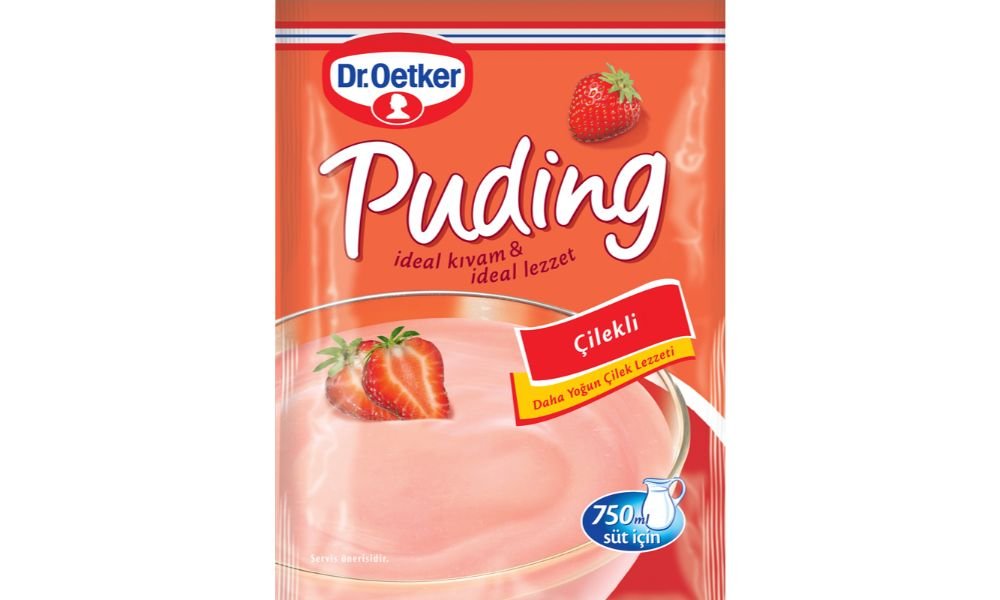 DR. OETKER პუდინგი მარწყვის არომატით 125 გრ. (24)
