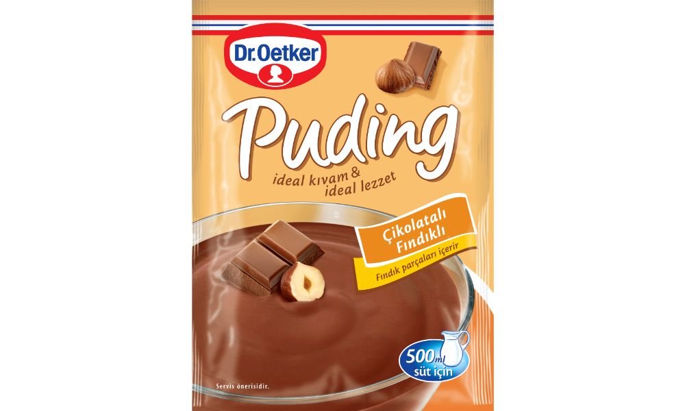 DR. OETKER პუდინგი შოკოლადის და თხილის არომატ. 115 გრ. (24)