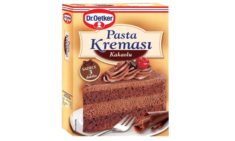 DR. OETKER ნამცხვრის კრემის ფქვილი კაკაოთი 160 გრ. (12)