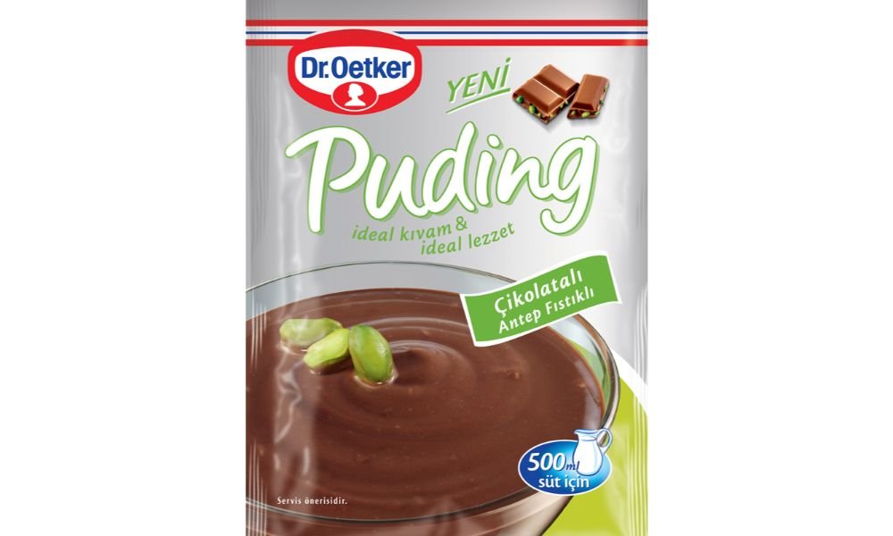 DR. OETKER პუდინგი შოკოლადით & ფისტაჩ. 100 გრ. (24)