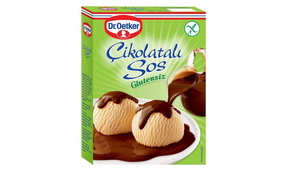 DR. OETKER შოკოლადის სოუსი 128 გრ. გლუტენის გარეშე