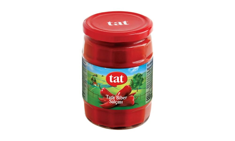 TAT ტკბილი წიწაკის ტომატპასტა შუშა 550 გრ.