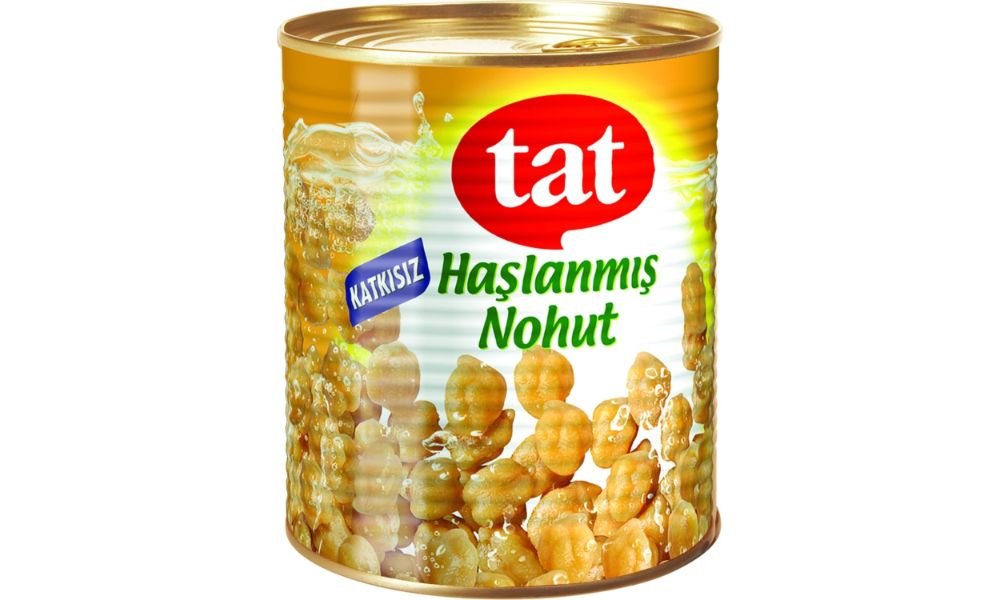 TAT მოხარშული მუხუდოს კონსერვი 800 გრ. (12)