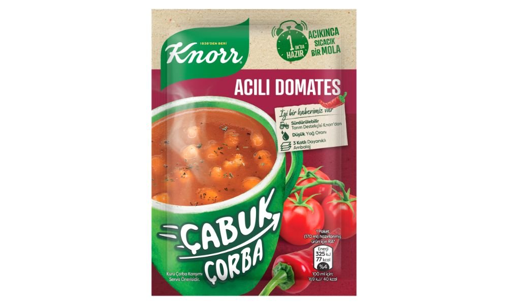 KNORR მზა წვნიანი მწარე პომიდვრით 22 გრ. (6X24)