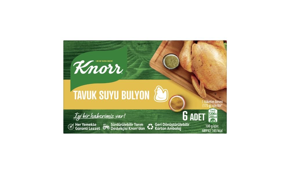 KNORR ქათმის ბულიონი 60 გრ. 6 ცალიანი