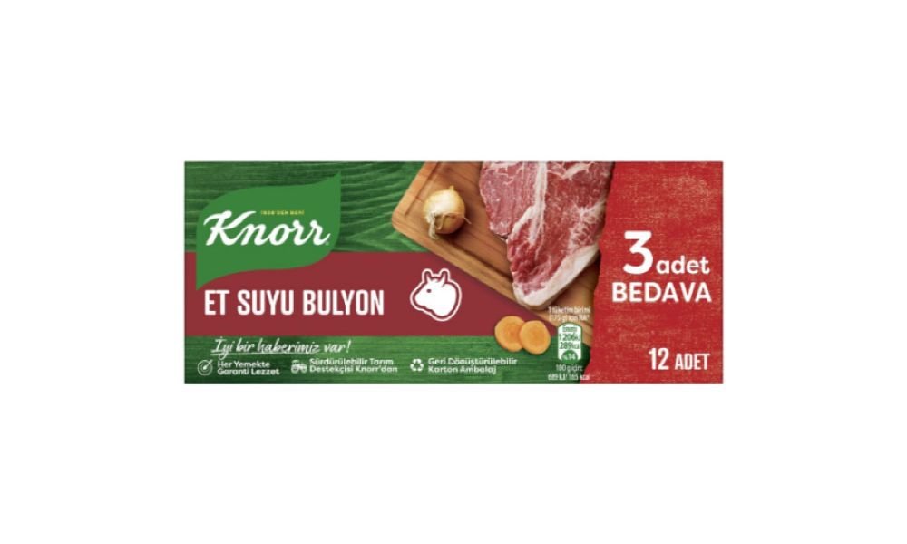 KNORR ხორცის ბულიონი 120 გრ. 6 ლ. 12 ცალიანი