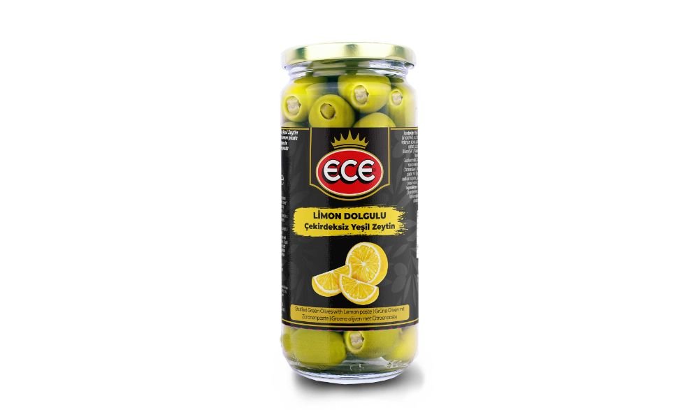 ECE მწვანე ზეთის ხილი 480 გრ. ლიმნით (12) LEMON