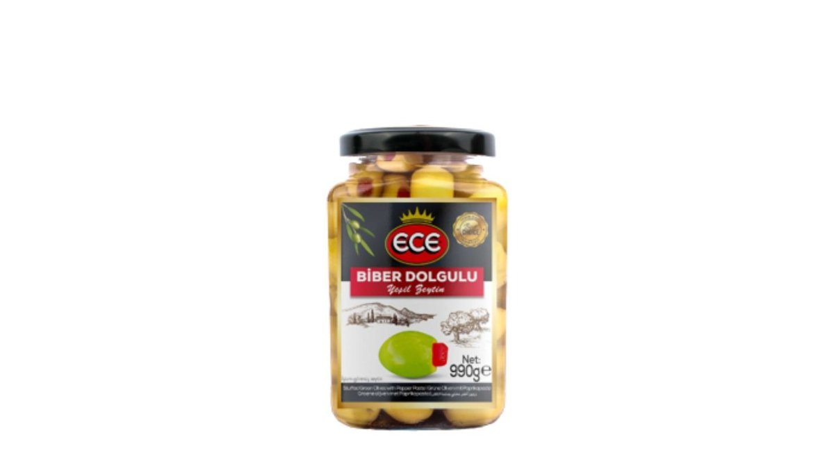ECE მწვანე ზეთის ხილი წიწაკით BIBERLI 1000 გრ. (6)