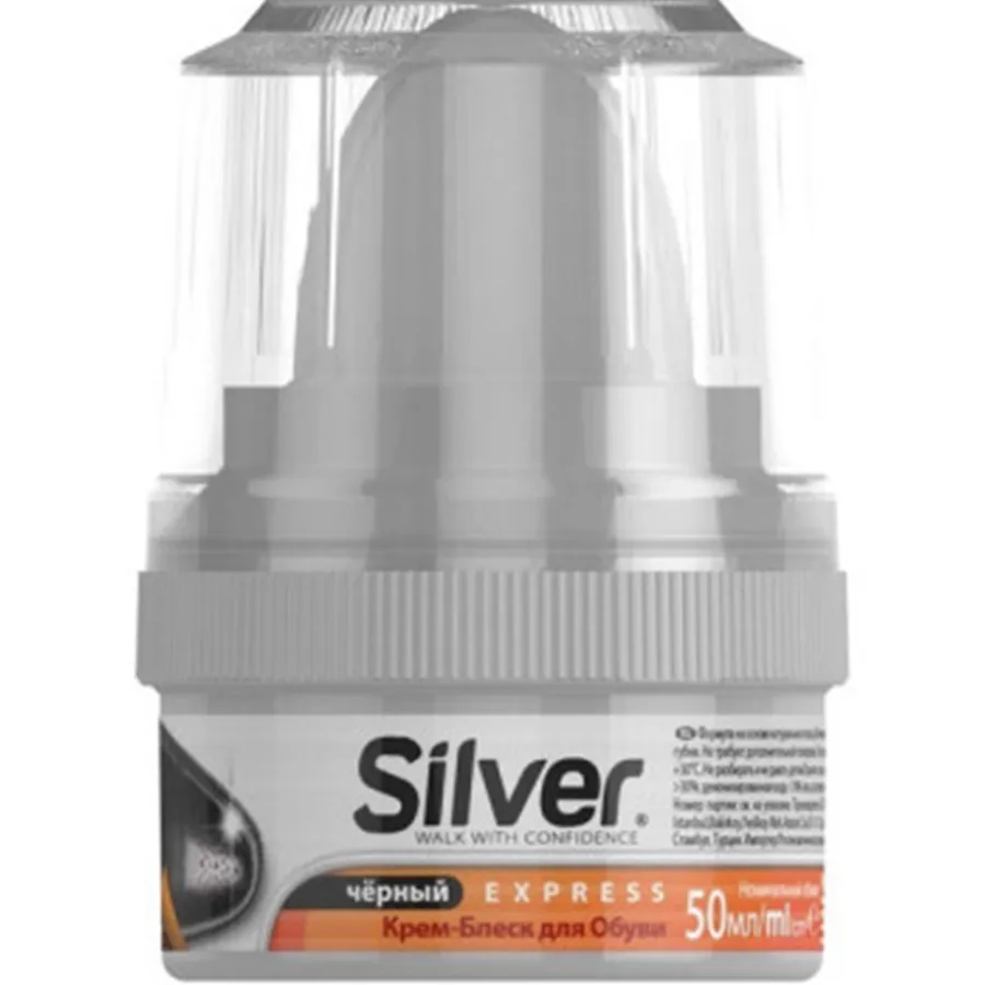 SILVER ფეხსაცმლის კრემი შავი 50 მლ (სილვერი)