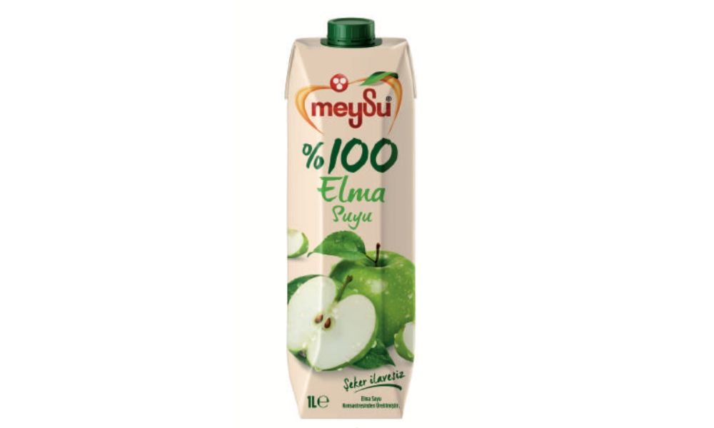 MEYSU ვაშლის წვენი 1 ლტ. 100 პროც. ნატ. (12) მუყაოში