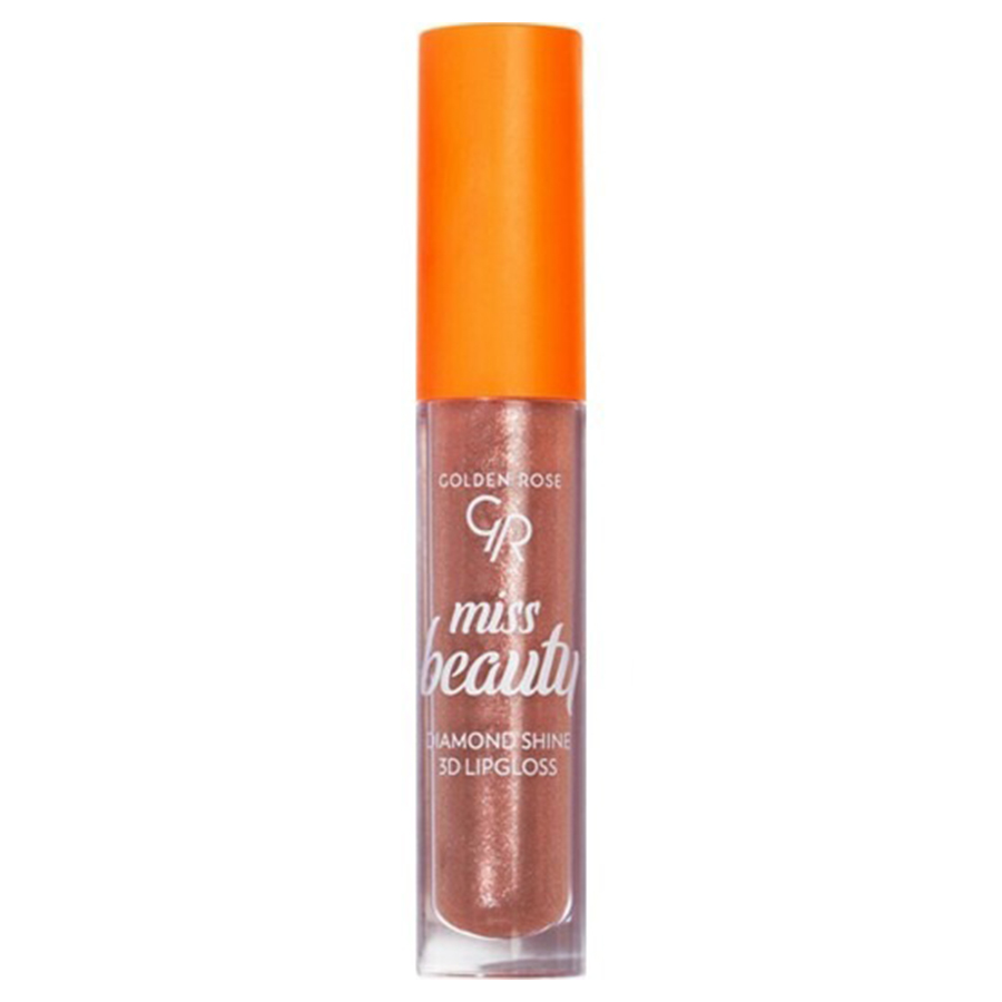 GOLDEN ROSE MISS BEAUTY DIAMOND SHINE 03 მბზინავი ტუჩსაცხი (გოლდენ როუზი)