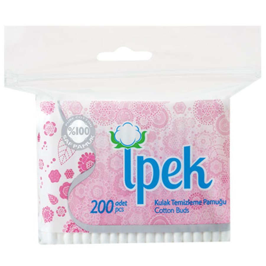 IPEK ბამბის ფირფიტები 200 ც/8691275000264