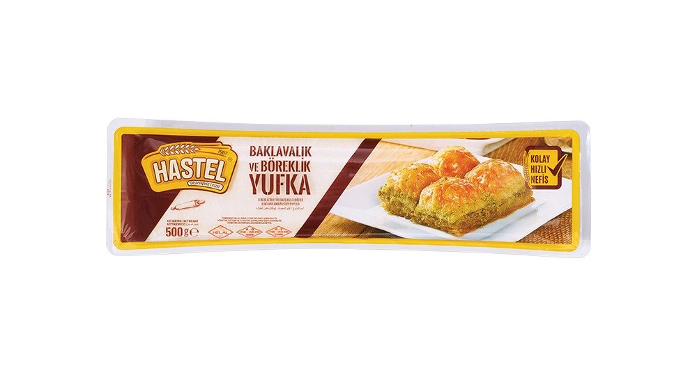 HASTEL ბაქლავის ფენები 500 გრ. (20) BAKLAVALIK YUFKA