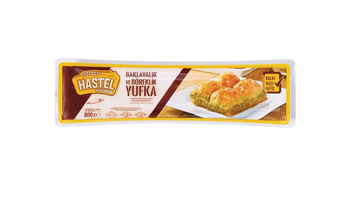 HASTEL ბაქლავის ფენები 800 გრ. (12) BAKLAVALIK YUFKA