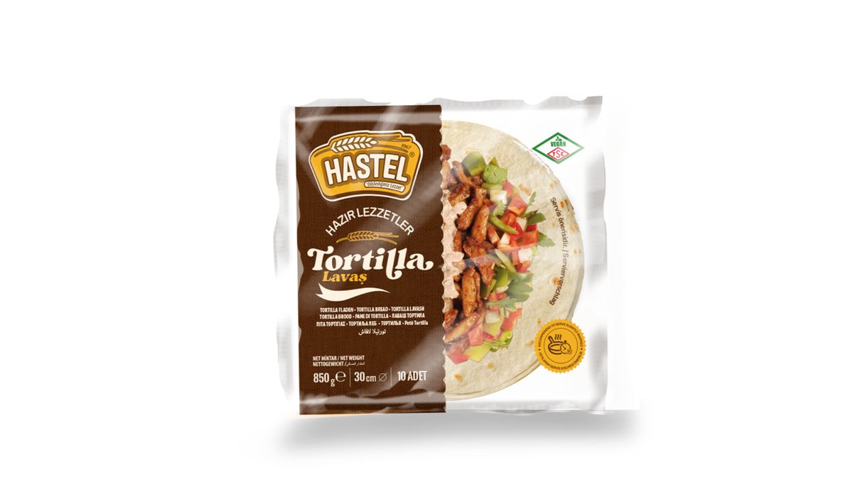 HASTEL ლავაში 30 სმ 850 გრ. 10 ც TORTILLA