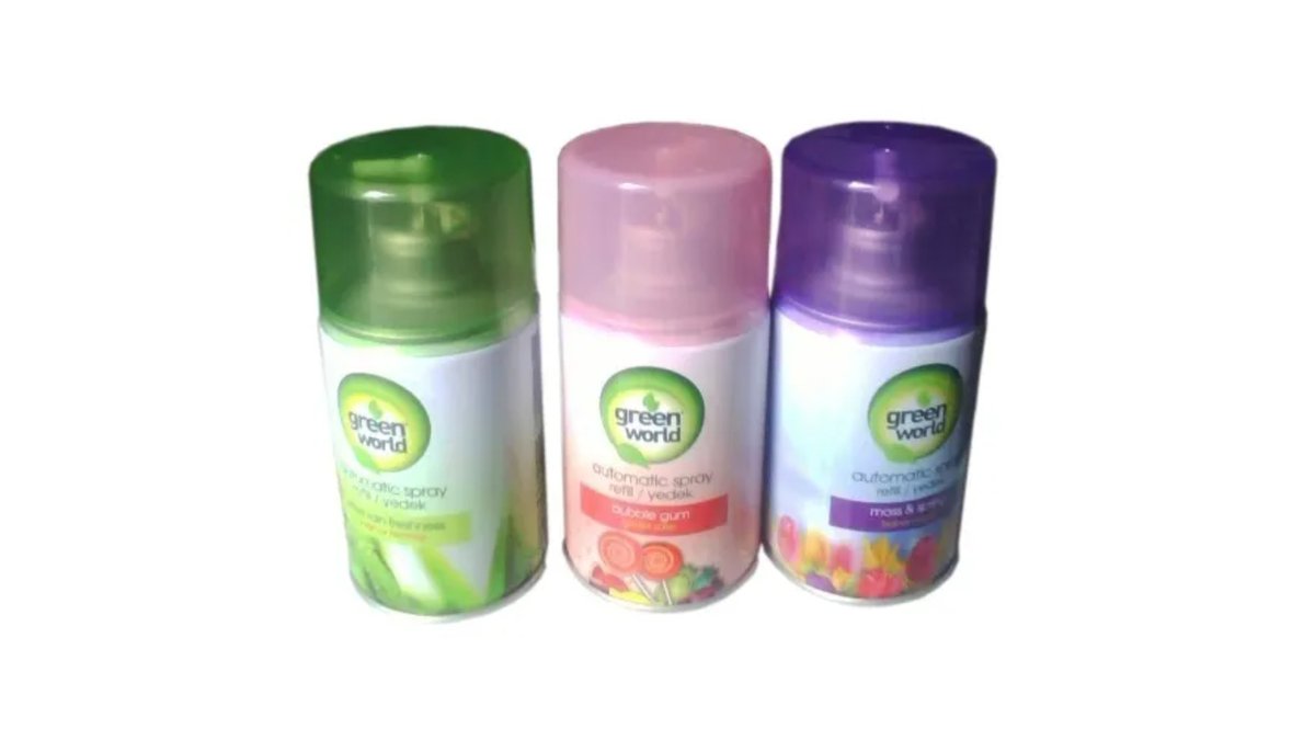 GREEN WORLD ოთახის აეროზოლის აპარატის ბალონი 250 მლ. ასორტი
